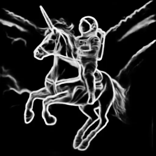 A detailed photo of an obsidian statue of an astronaut riding a unicorn, bokeh, museum background