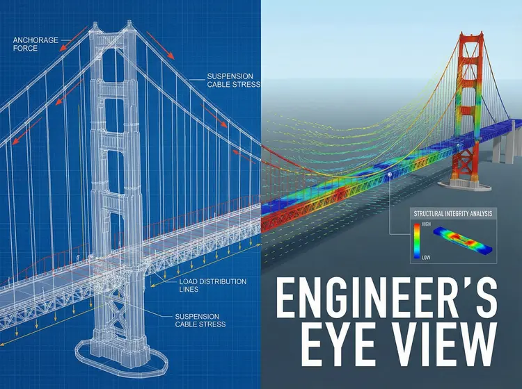 How engineers see the San Francisco Bridge
