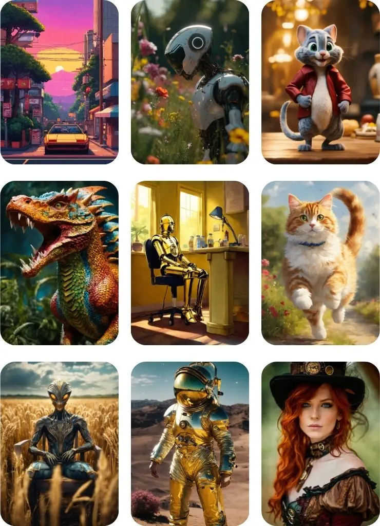 Picasso AI में उत्पन्न AI गैलरी टूल छवि