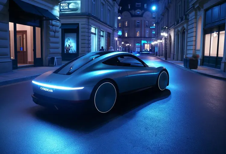 A formula one CYBERCAB car