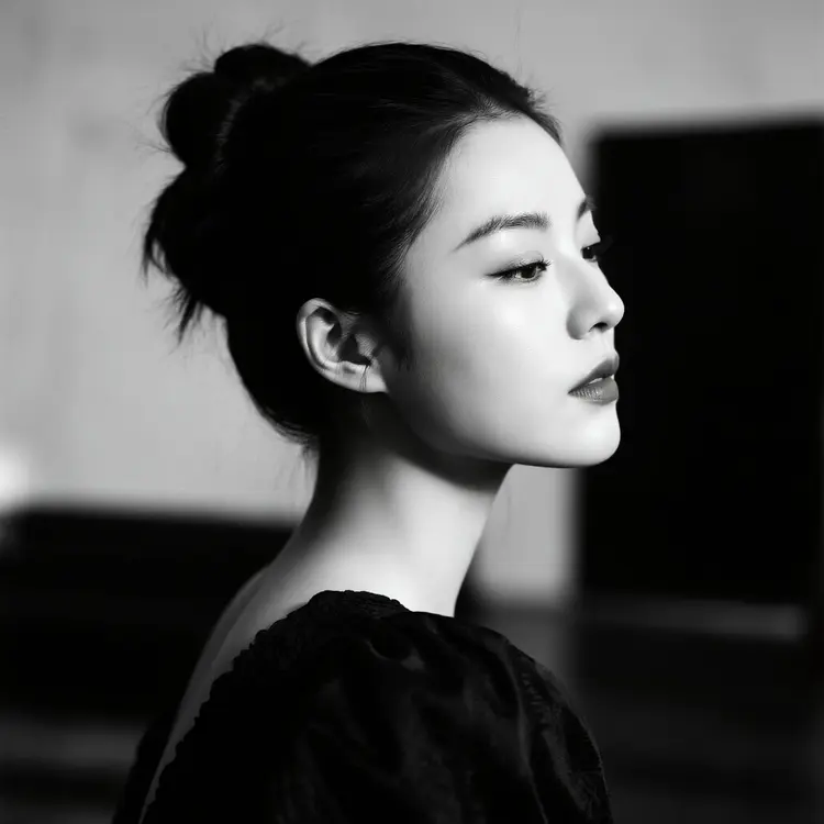 a portrait photo of a woman