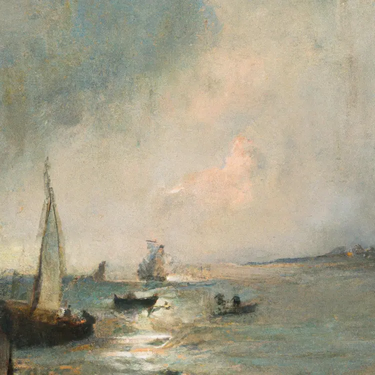 a turner painting, seascape