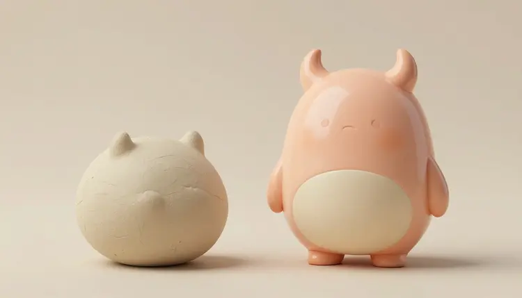 AI Designer Art Toys: Vinyl Collectible Concepts from a Sketch