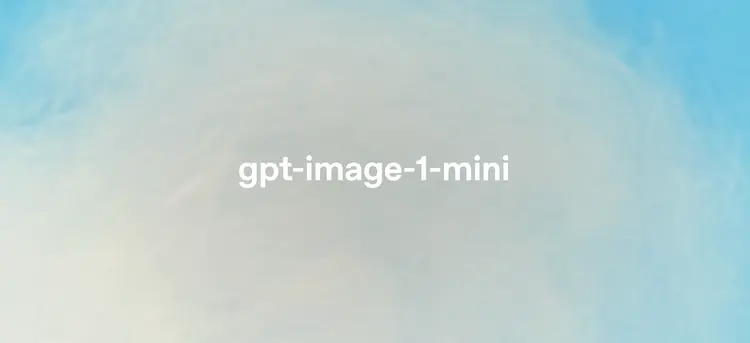 Crea imágenes con IA en segundos con GPT Image 1 Mini