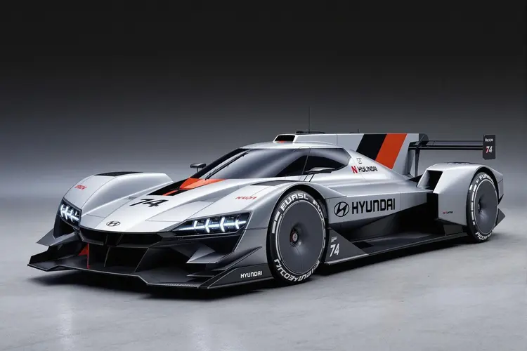 A formula one Hyundai N Vision 74 car