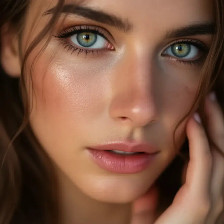 make this person look real, bad skin