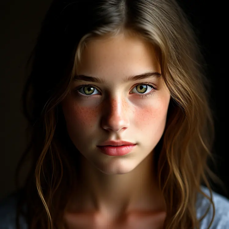 portrait photo of a girl, photograph, highly detailed face, depth of field