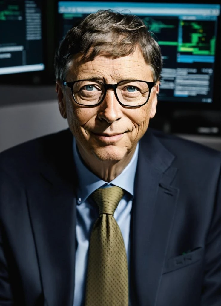 Bill Gates Image Generated in Picasso AI