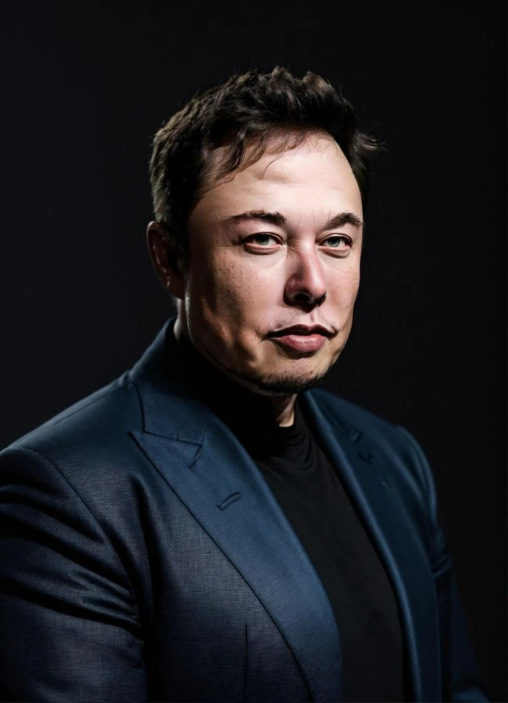 Elon Musk Image Generated in Picasso AI