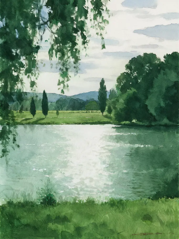 a watercolor painting