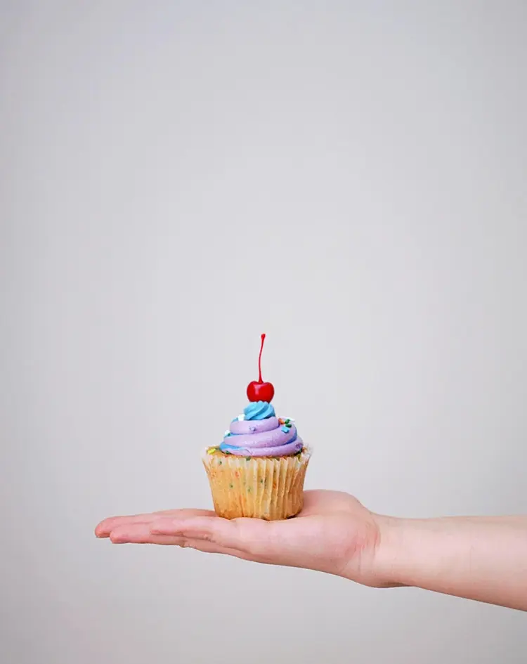 add a cherry on the cupcake